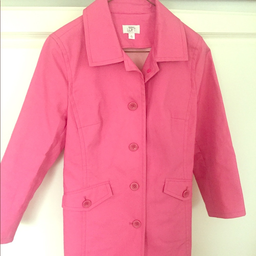 ❌SOLD❌ Pink Spring Coat/Jacket - Loft